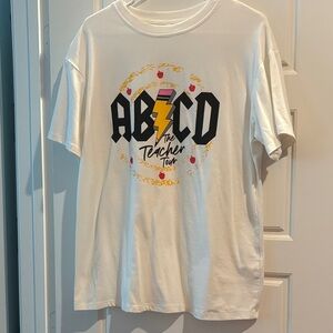 AB/CD The Teacher Tour Graphic Tee - White